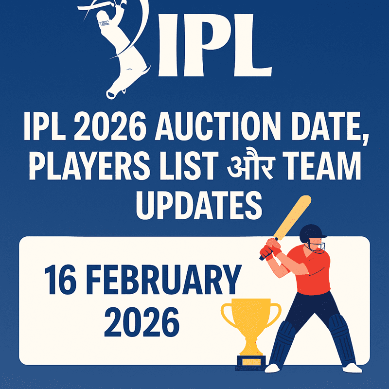 IPL 2026 Auction team updates infographic