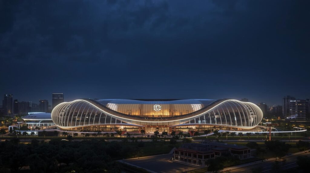 Proposed multi-sport arena concept for Commonwealth Games 2030 Bid Ahmedabad