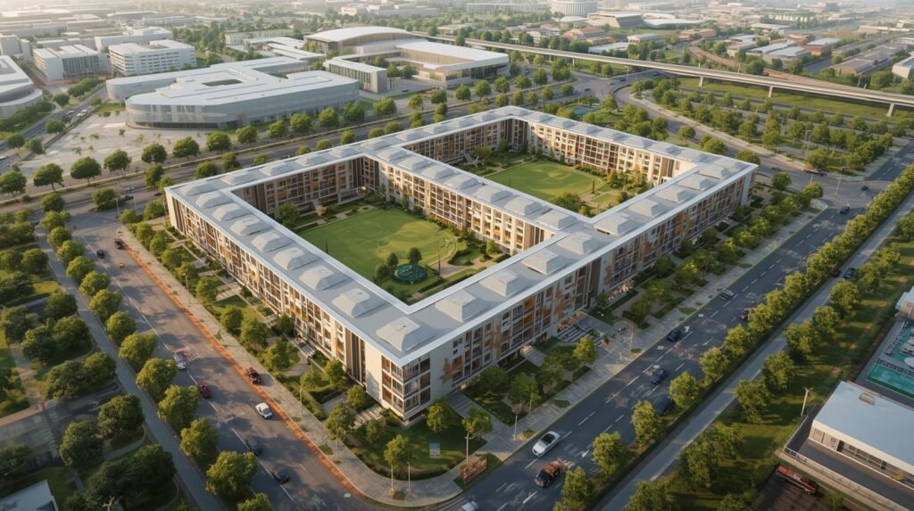 Games Village concept for athletes – Ahmedabad 2030 Bid