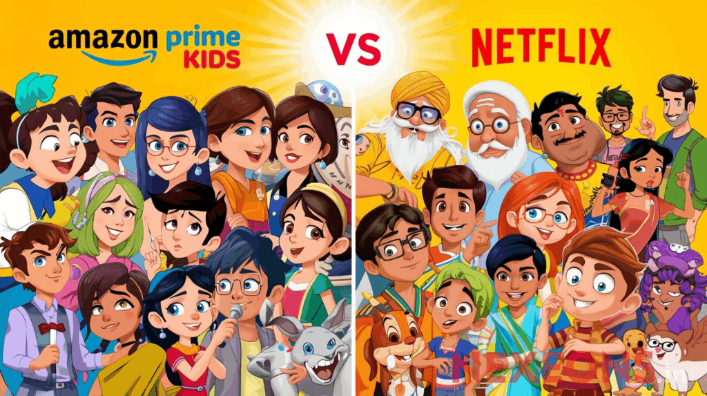 Amazon Prime बनाम Netflix Kids Hindi