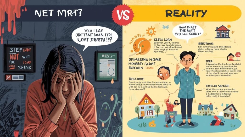 home loan with low credit myths vs reality India