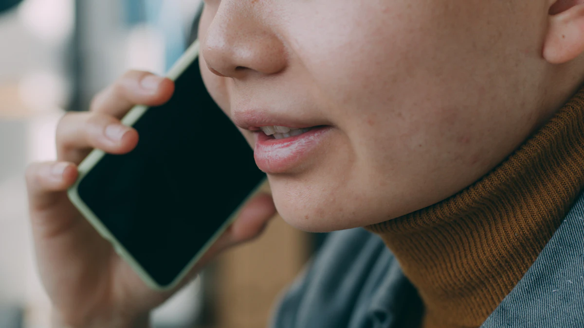 Woman speaking on a mobile phone illustrating fake calls and AI voice cloning scams