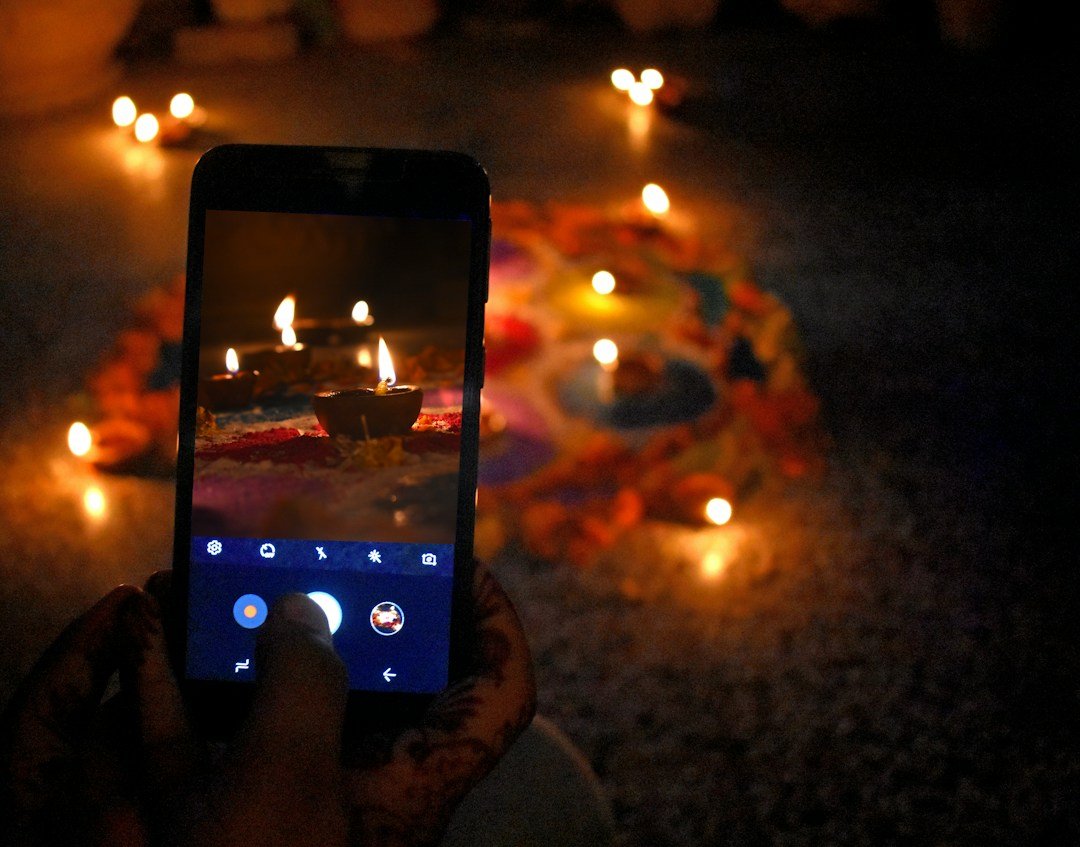 Diwali festival of lights scene representing festive shopping research with AI Mode Lens and YouTube