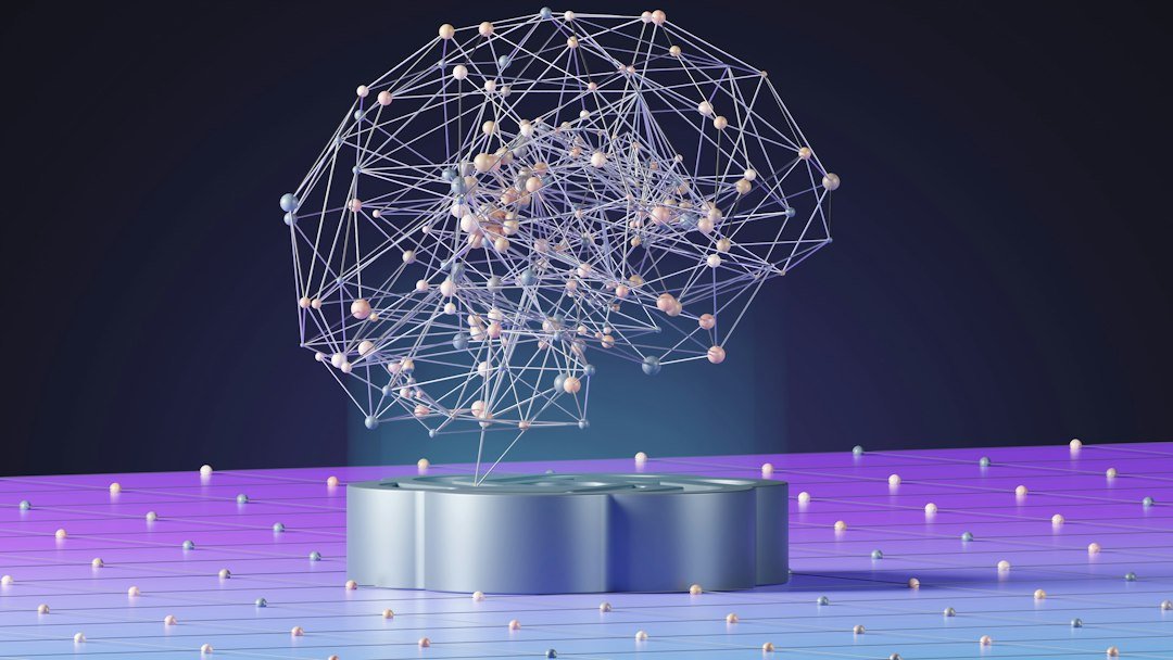 Generative AI और agentic workflow को दर्शाती abstract technology image
