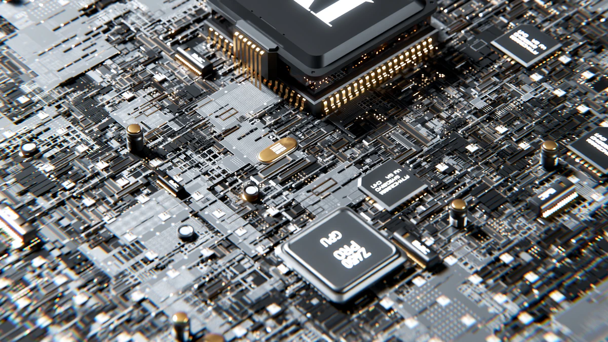 LLM tokens और context window समझाने के लिए AI processor visual