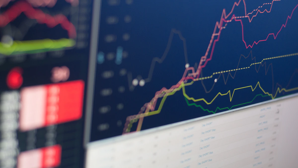 Investment stock chart illustrating mutual fund and ETF tracking difference