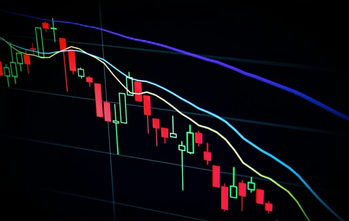 Illustrative stock market trading charts; not a live NIFTY 50 quote