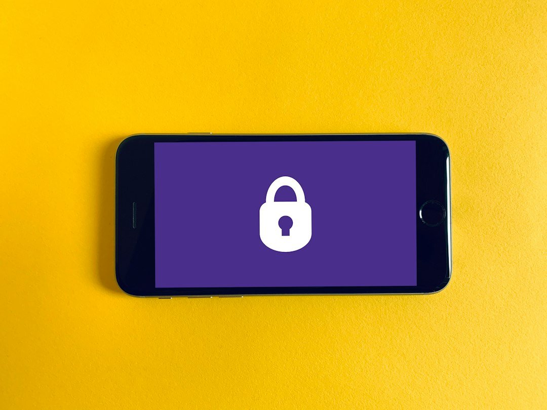 Smartphone and lock conceptual illustration for MFA fatigue and phishing resistant login